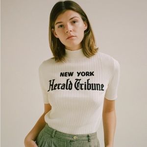 New York Herald Tribune replica shirt, Jean Seberg donned in “Breathless.”